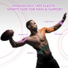 ANAMPION Kinesiology Tape 3Rolls(2.5CM, Black)