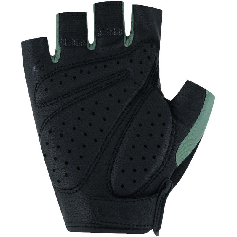 Roeckl Davilla Women's Cycling Gloves Short Green 2023: Size: 8.5