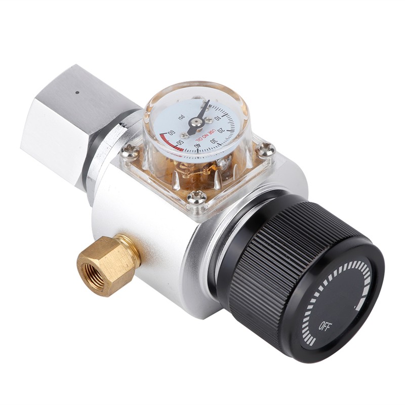 Mini CO2 Gas Regulator Soda Water Pressure Reducing Valve Adapter