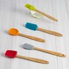 Goodful Silicone and Beechwood Mini Kitchen Utensil Set, Great for