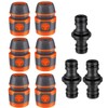 4 Piece Hose Coupling Set, Hose Connector 13 mm with