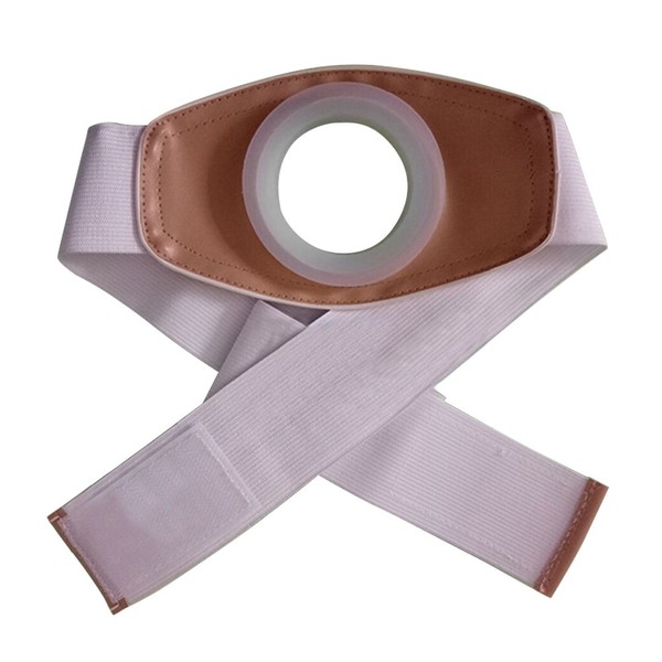 Ibnotuiy 2PCS Ostomy Belt Unisex Ostomy Hernia Support Belts Medical Abdominal Binder Stoma Band for Colostomy Patients (M)