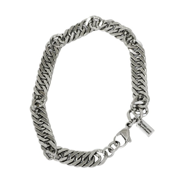 Phiten Limited Edition Titanium Chain Bracelet, Double Curve, Twist, Length