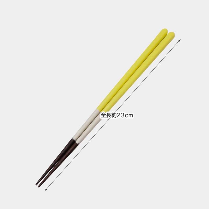 Ishida 10344-2 Chopsticks Cafe Color Banana Milk, 9.1 inches (23