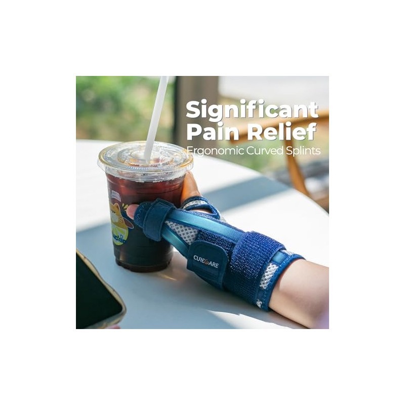 CURECARE Thumb Support, Reversible Thumb Splint Right & Left Hand
