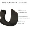 VINBAO Wire Human Hair Extensions With Invisible Fish Line Natural
