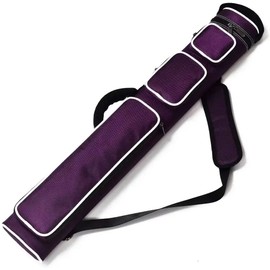 Champion 2X4,3x6 Nylon/Leatherette Billiard Pool Cue Stick Hard Carrying Case 4S2B, 6S3B (Purple, 2X4 (2B4S))