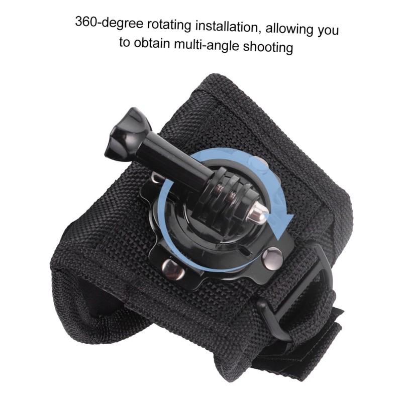 Operitacx 2pcs Rotating Wrist Strap Mount Compatible with Gopro Black