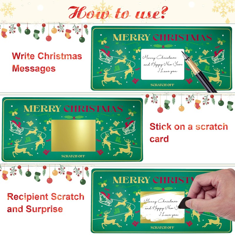 Teyomi 1 x Christmas Elk Scratch Card