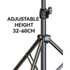 Gwezmxs Projector Stand Height Adjustable 32-60 cm, Projector Tripod 1/4