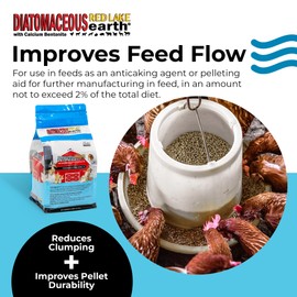 Progressive Planet Animal Feed Additive, 4lbs (Pack of 2) - Natural Diatomaceous Earth with Calcium Bentonite for Livestock - Prevents Caking, Improves Feed Flow & Maintains Fresh Feed