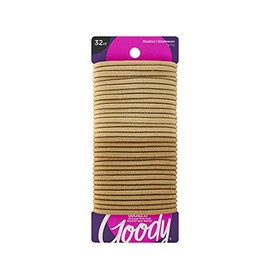 Goody Goody Ouchless Women's Braided Elastics, Blondes, (96 Ct Total/pack Of 3) 4mm for Medium Hair , 3 Count
