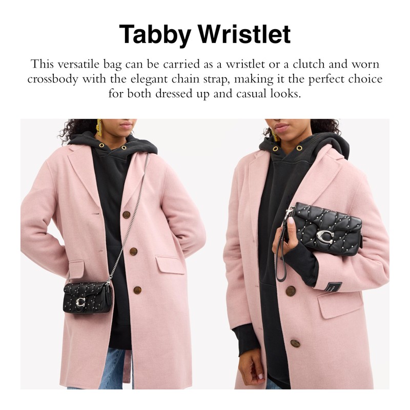 Coach Tabby Wristlet, Black