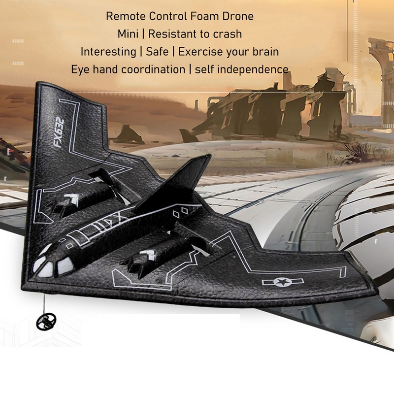 Remote Control Airplane Toy 2 Channel Foam Aircraft Model Rechargeable