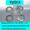 xyocx Replacement K71-367-00-RP 1-1/2" Trailer Spindle Washer Nut Kit fits