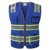 JKSafety 9 Pockets Hi-Vis Mesh Safety Vest for men and