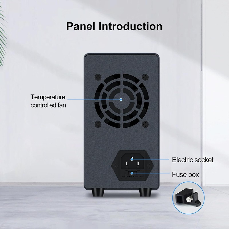 DC Power Supply Variable 62V 5A, Bench Power Supplies with