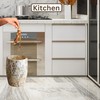 Escenzy Natural Shell Bathroom Trash Can Mosaic Glass 5L |