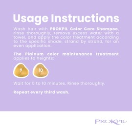 Prokpil | Treatment Platinum Maintenance Mask for Platinum Gray Silver Hair | Matizante Platino Tratamiento y Mantenimiento Natural Matizador Plateado, Gris Canoso (Regular Size 10oz-300ml)
