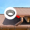 Pastlla 4 Pcs Round Aluminum Rain Gutter Outlet Downspout Adapter,