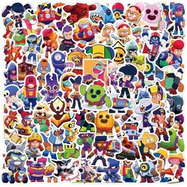 Pack of 110 Colour Classic Stickers, Cartoon Stickers for Children, Teenagers, Waterproof Stickers for Laptop, Bumper, Skateboard, Water Bottles, Computer, Phone, Guitar