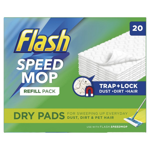 Flash Speedmop Dry Floor Cleaning Wipes 20 Counts
