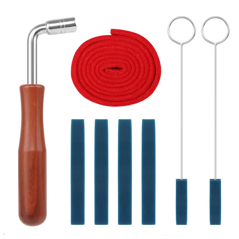 Professional Piano Tuning Kit Tuning Wrench Hammer Temperament Strip Mute