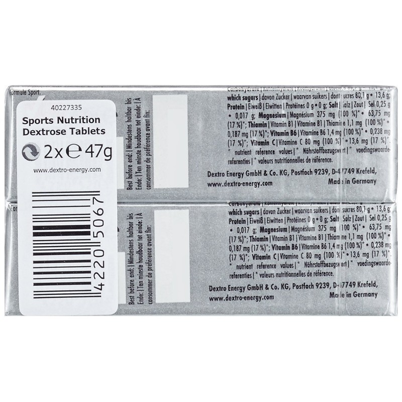 Dextro Energy Sport Tablets - Sport Tabletten mit VITAMIN B1,