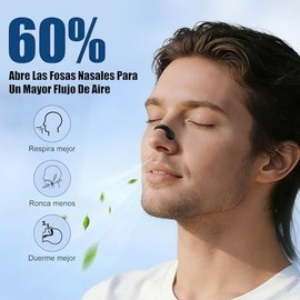 Tiras Nasales Antironquidos-Dilatador Nasal para Alivio Instantáneo de la Congestión,Reducir Ronquidos y Mejorar el Sueño, Uso Deportivo y Nocturno, I