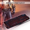 Wired 3 Color Backlit Gaming Crack Bilingual Keyboard with Multimedia