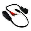 Disscool 3.5mm Stereo to RCA Audio Cable, RJ45 Female to
