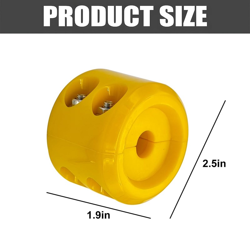 Bittwee Car Rubber Winch Stopper for ATV UTV Truck, Cable