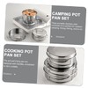 Mipcase 1 Set Outdoor Camping Cookware Portable Stainless Steel Kitchen