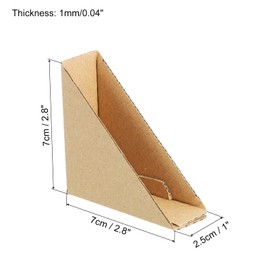 MECCANIXITY Adjustable Cardboard Corner Protector, Cardboard Edges Protector 7x7x2.5cm for Art, Packing, Shipping Supplies Pack of 40