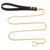 CaptainSteeL Stainless Steel Dog Leash and Collar, 3ft/4ft, 5mm 1m/1.2m