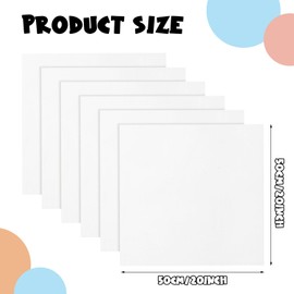 40 Pcs 20" x 20" Cotton Fabric DIY Making Supplies Quilting Patchwork Fabric Cotton Printed Craft Fabric Fat Quarter Bundles DIY for Quilting Patchwork Cushions(White)