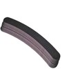 EuBeCos Premium Professional Nail Files Black Curved Grain 180/180 Made