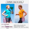 Water Bottle Holder with Strap, 4 Big Pockets with Compartment,