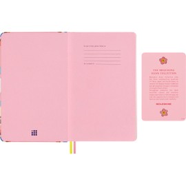 Moleskine Sakura Undated Weekly Planner 18 Months with Hard Cover and Elastic Closure, Large Format 13 x 21 cm, Limited Edition