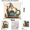 Xolytar Cozy Winter Gnome Pillow Cover, Festive Decorative Case for