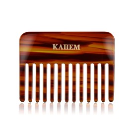 KAHEM Handmade Wide Tooth Comb for curly hair-Pocket Comb-Small Wide Tooth Comb for Long and short Hair-Detangler Comb For Wet and Dry-Professional hair cutting comb-3.74Inch