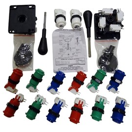 Game Room Guys Happ Control Panel RGB Kit -14 Buttons & Joysticks