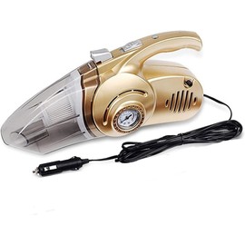 Aspiradora de Mano 4 en 1 Aspiradora de Mano for automóvil con inflador de neumáticos Digital Se Puede Utilizar for Aire húmedo y seco Extractor de...