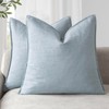 Foindtower Pack of 2, Decorative Linen Soild Throw Pillow Covers