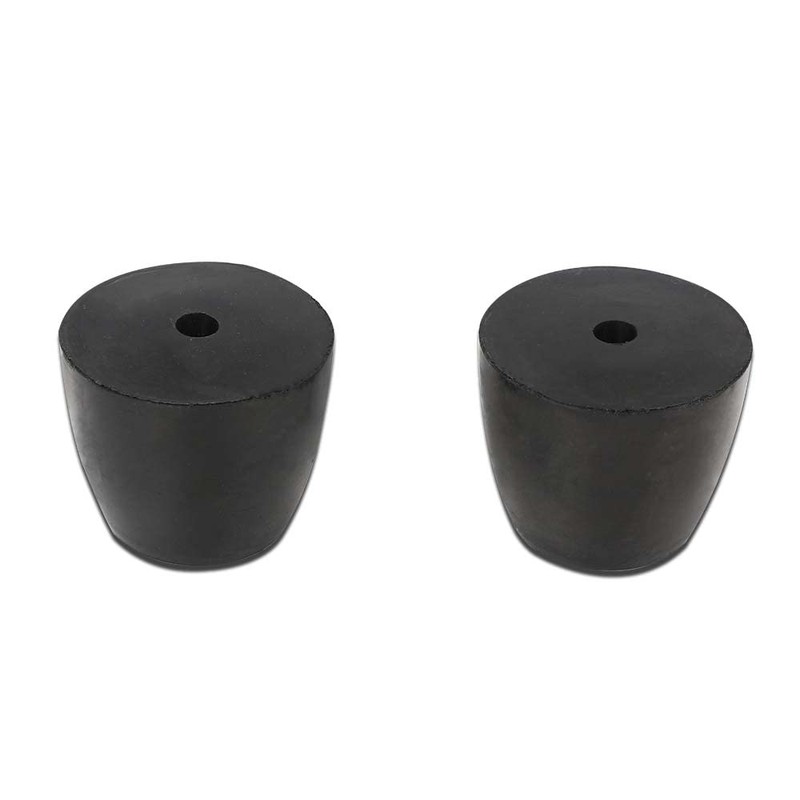 G-PLUS Black 2" Ramp Door Rubber Bumpers Stop Cone Round