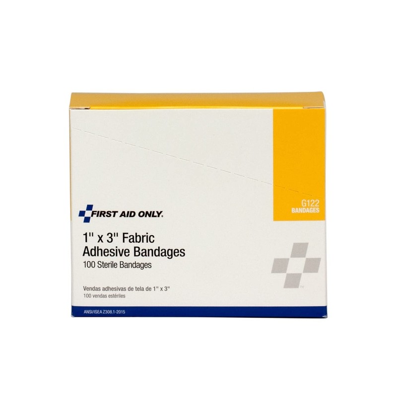 First Aid Only G122 1 x 3 Inch Fabric Bandages,