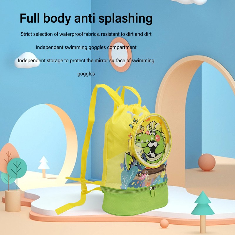 Funny Cute Cartoon Drawstring Backpack Bag Portable Kids Sports Backpack