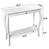 ChooChoo Narrow Console Table with Drawer, Chic Accent Sofa Table,