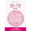 Unique 83527 Pink Badge Silver | 1 Pc, Happy Birthday