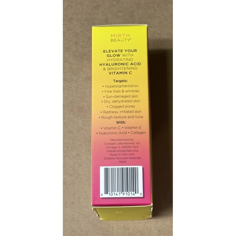 Mirth Beauty Vitamin C Hyaluronic Brightening & Hydrating Daily Face